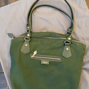 MZ Wallace Army Green Nylon Shoulder Bag
